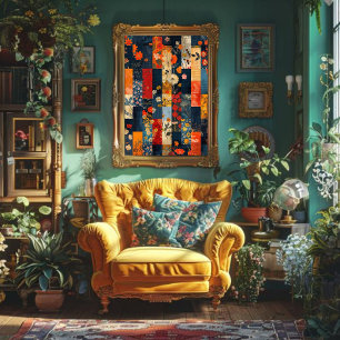 Papel De Seda Desligamento de Linha Vermelha Azul Textura Rústic