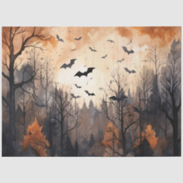 Papel De Seda Desligamento de outono de Vintage do Autumn Bats