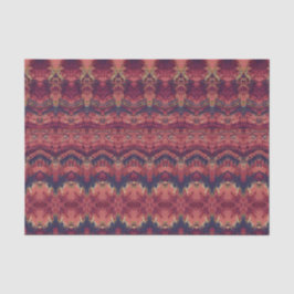 Papel De Seda Desligamento de Padrão de Borgonha Cor-de-Rosa Ant