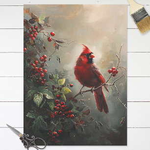 Papel De Seda Desligamento de pintura de óleo cardinal