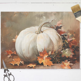 Papel De Seda Desligamento de Pintura de Pumpkin Branco Russo