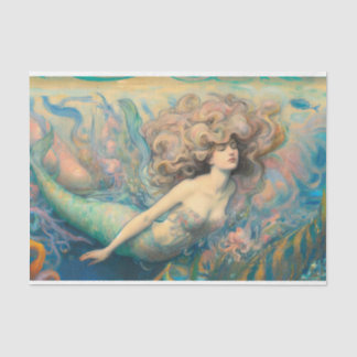 Papel De Seda Desligamento de Sereias de Água Vintage Maiden