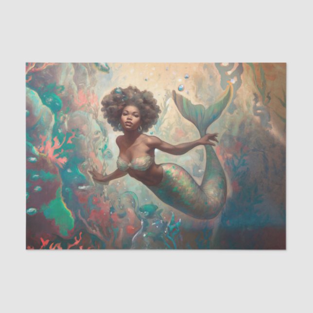 Papel De Seda Desligamento de Sereias de Vintage (Frente )