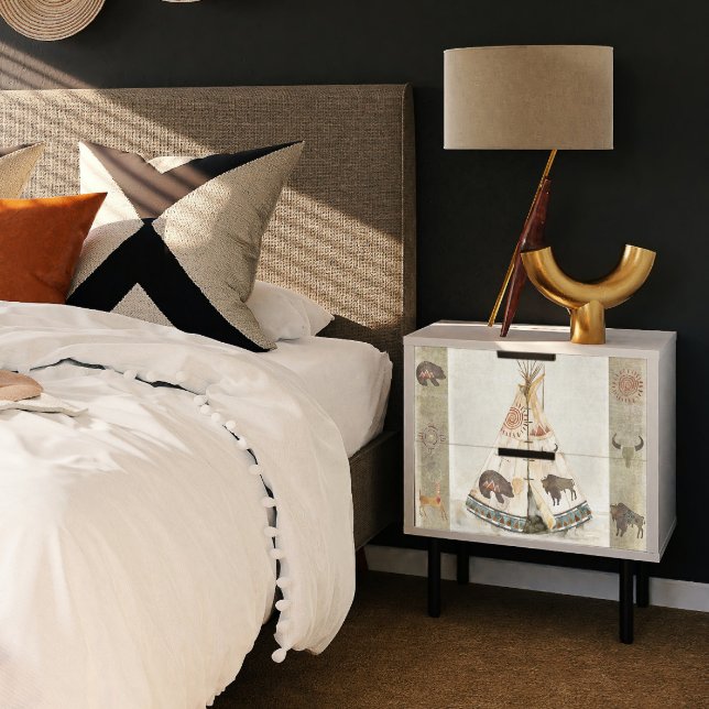 Papel De Seda Desligamento de Veados Nativos de Tépee Buffalo (Criador carregado)