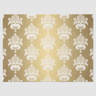 Papel De Seda Desligamento de Vintage Elegante brilhando em Dour