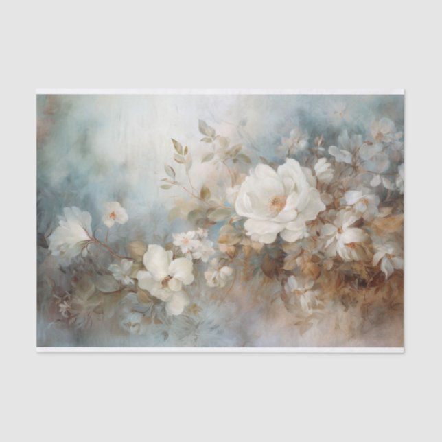 Papel De Seda Desligamento Delicado, Bonito E Elegante Florais (Frente )