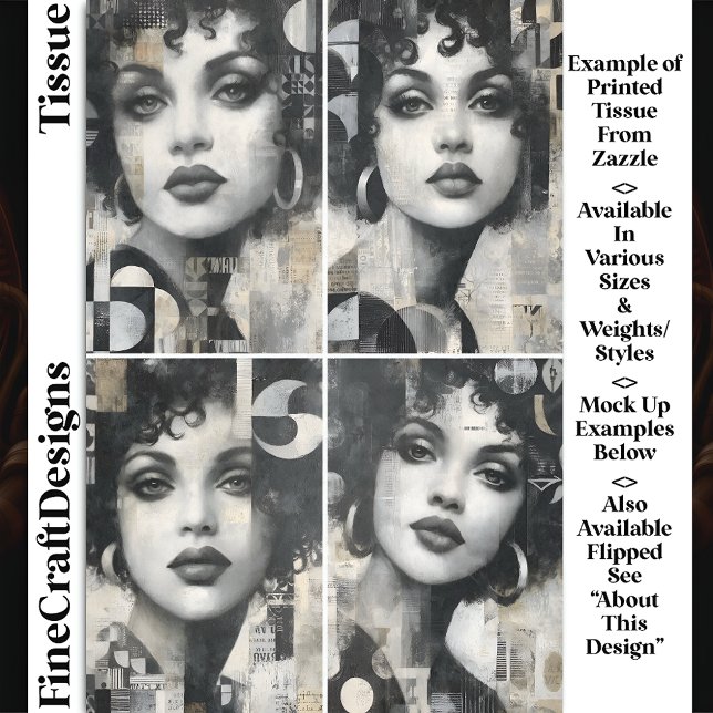 Papel De Seda Desligamento DM4L de retratos modernos de textura  (Criador carregado)