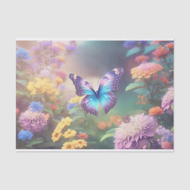 Papel De Seda Desligamento do Botão da Vintage (Frente )