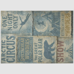 Papel De Seda Desligamento do Carnaval de inverno do Circo Ártic
