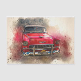 Papel De Seda Desligamento do Carro Clássico Antigo