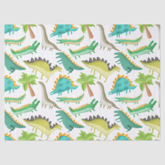 Papel De Seda Desligamento do Dinossauro de Cartoon Bonito