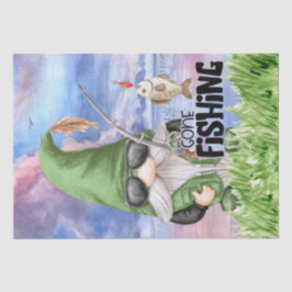 Papel De Seda Desligamento do Gnomo de Pesca