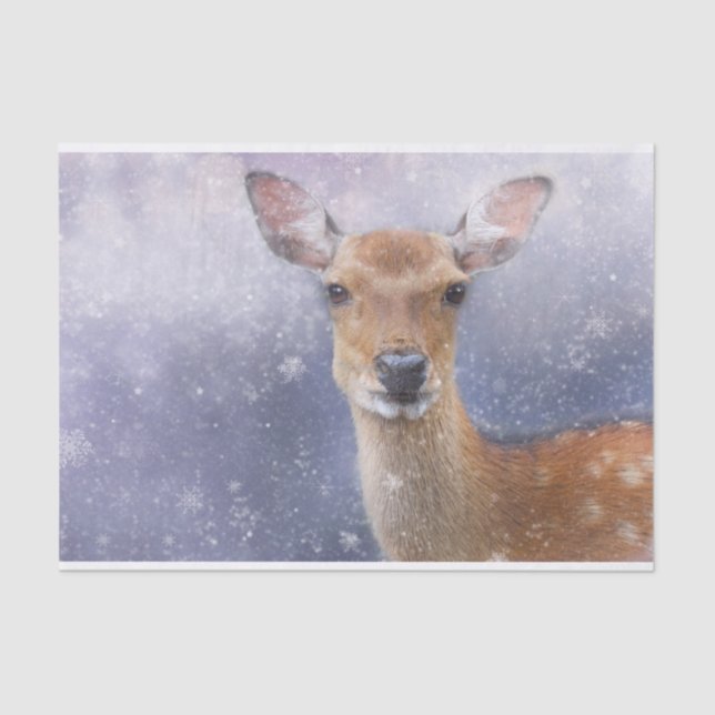 Papel De Seda Desligamento do Roe Deer (Frente )