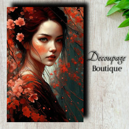 Papel De Seda Desligamento do Sonho do Coral Blossom