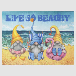 Papel De Seda Desligamento dos gnomos de praia