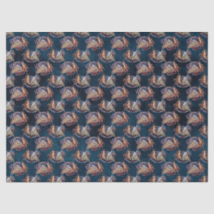 Papel De Seda Desligamento Dourado do Marinho de Odisseia do Mit