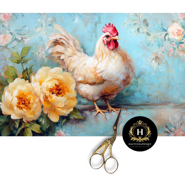 Papel De Seda Desligamento Gracioso de Bloomias Amarelas de Fran (Criador carregado)