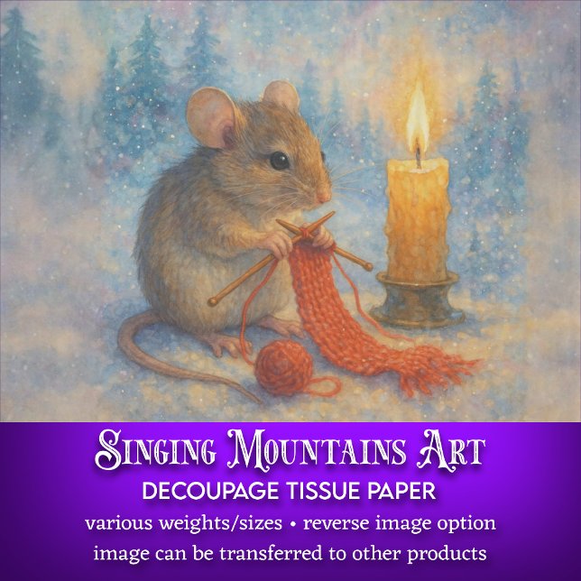 Papel De Seda Desligamento Russo de Inverno do Rato de tricô Vin (Criador carregado)