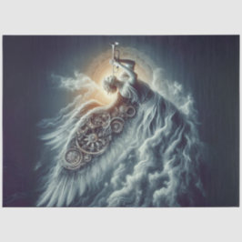 Papel De Seda Desligar Anjo Celestial Soprando um Trompete