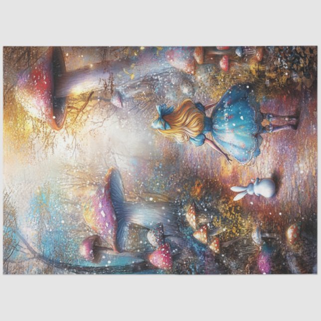 Papel De Seda Desligar Aventuras Pequenas e Louras AI (Frente )