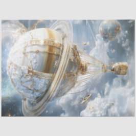 Papel De Seda Desligar Balão de Ar Quente Parece Saturno