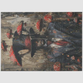 Papel De Seda Desligar Cogumelos de Imagem Branca