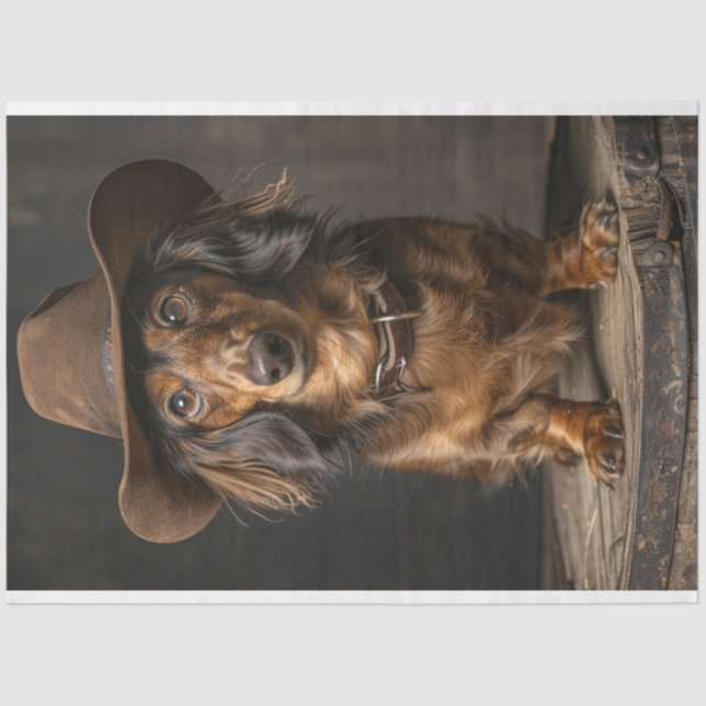 Papel De Seda Desligar Dashaud a Canina do Cowboy (Frente )