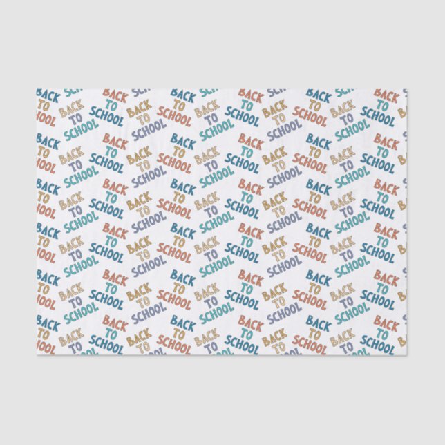 Papel De Seda Desligar de Volta à Escola (Frente )