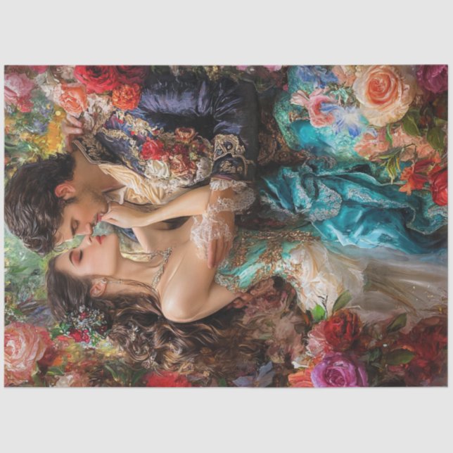 Papel De Seda Desligar Embraço Romântico do Casal do Namorados (Frente )