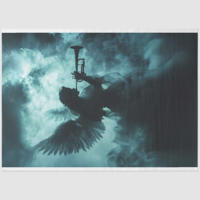 Papel De Seda Desligar Espiritual sendo Gabriel Trumpet Chamada (Frente )