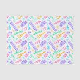 Papel De Seda Desligar Festa de aniversário de Música