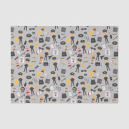 Papel De Seda Desligar Festa de aniversário do Policial