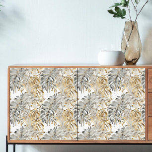 Papel De Seda Desligar lindas folhas de prata Dourada