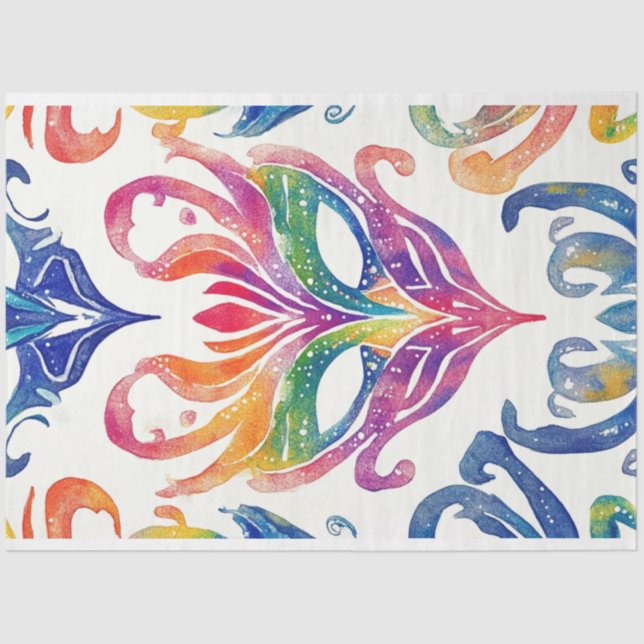 Papel De Seda Desligar Máscara Mardi Gras (Frente )