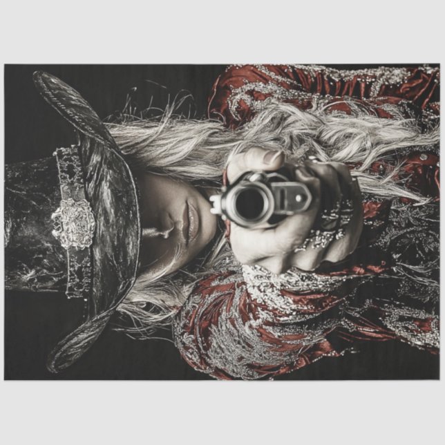 Papel De Seda Desligar o Xerife da Fronteira Ocidental (Frente )