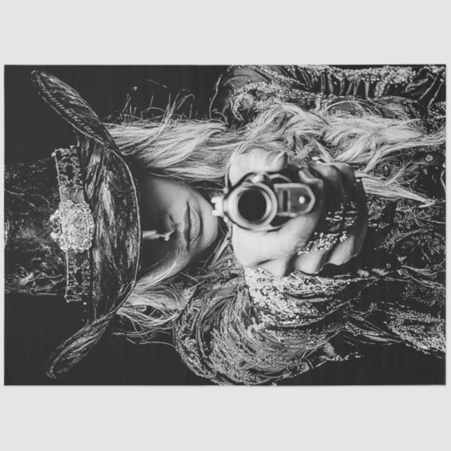 Papel De Seda Desligar o Xerife de Lady Ocidental vs Jack McGraw (Frente )