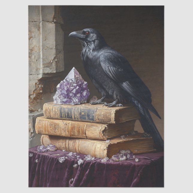 Papel De Seda Desligar Raven e Ametist Gothic (Frente )