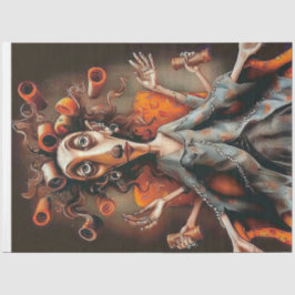 Papel De Seda Desligar Representação Artística Pessoa Múltiplas