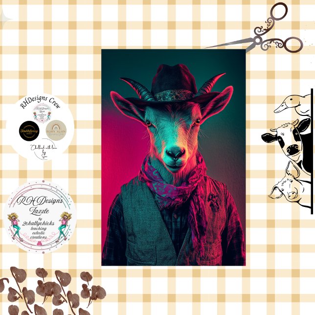 Papel De Seda Desligar Vibrantemente Foto de Caprinos Agricultor (Criador carregado)