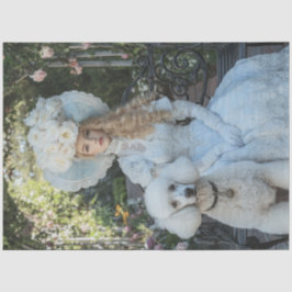 Papel De Seda Desligar Vintage Lady Evelyn Standard Poodle