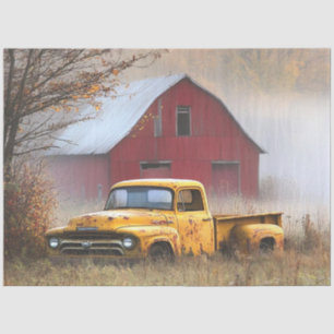 Papel De Seda Desligar Vintage Rusty Caminck Campo Vermelho