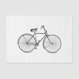 Papel De Seda Desmontagem de Ephemera em Bike Bicicleta Vintage
