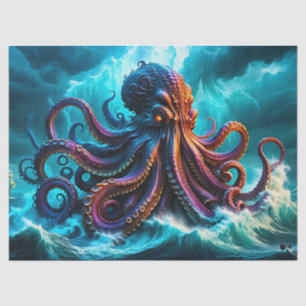 Papel De Seda Desnupage do Monstro do Octopus Kraken