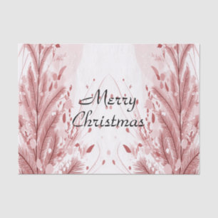Papel De Seda Desorte de Neve Vermelha de Pinheiro de Natal Boni