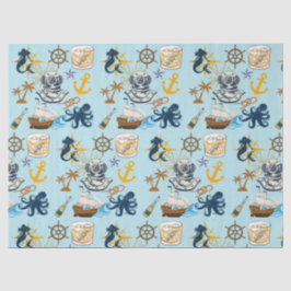 Papel De Seda Despedida de Solteiro Náutica