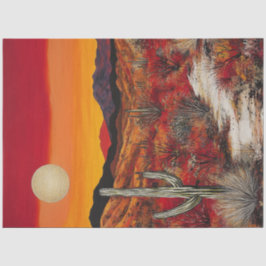 Papel De Seda Desplantar Deserto Design de Sinfonia do Sunset