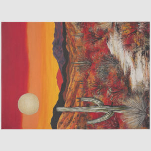 Papel De Seda Desplantar Deserto Design de Sinfonia do Sunset