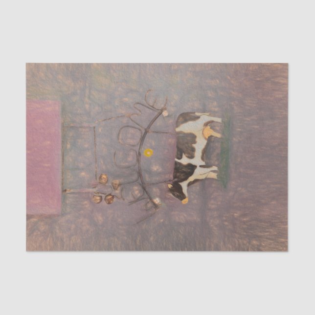 Papel De Seda Despojamento Rosa Fazenda da Rússia Ocidental (Frente )