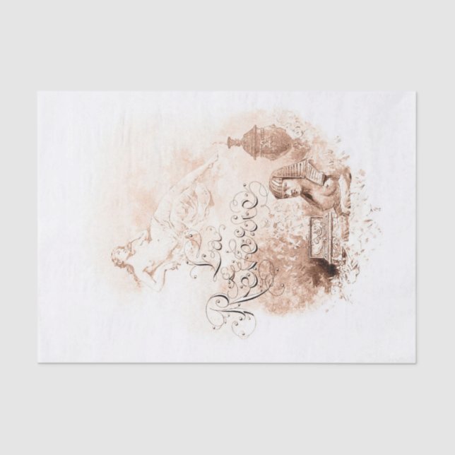 Papel De Seda Desvinculação de Arte Clássica (Frente )