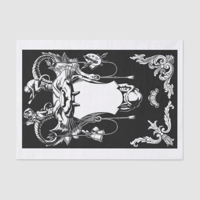 Papel De Seda Desvinculação de arte clássica de Gargoyle (Frente )